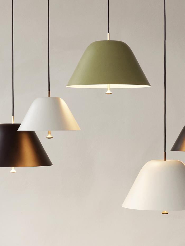 Levitate Pendant 40 | Sage Green Brass