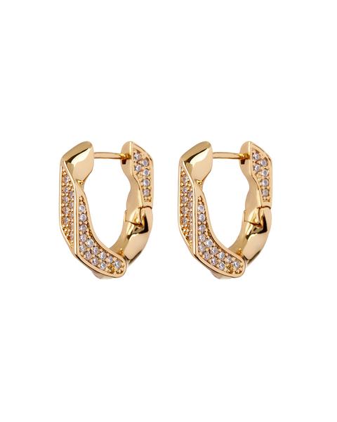 Pave Cuban Link Hoops