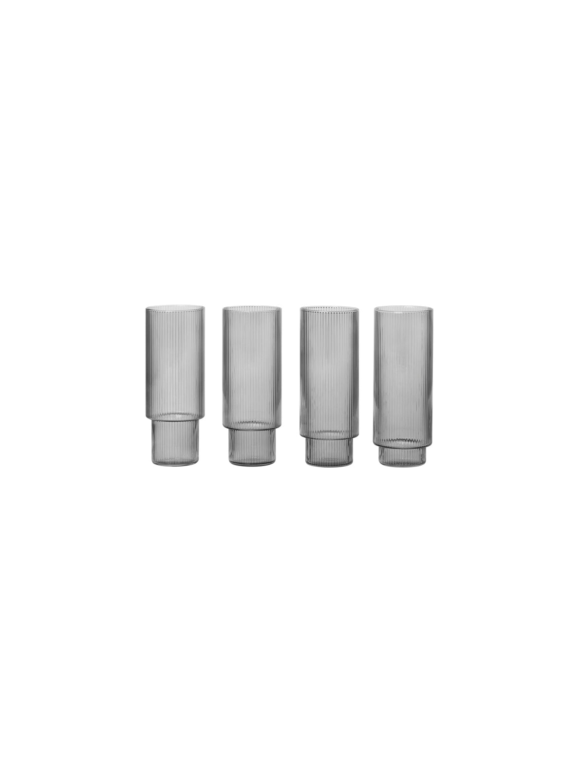 Ripple Long Drink Glass - Set of 4