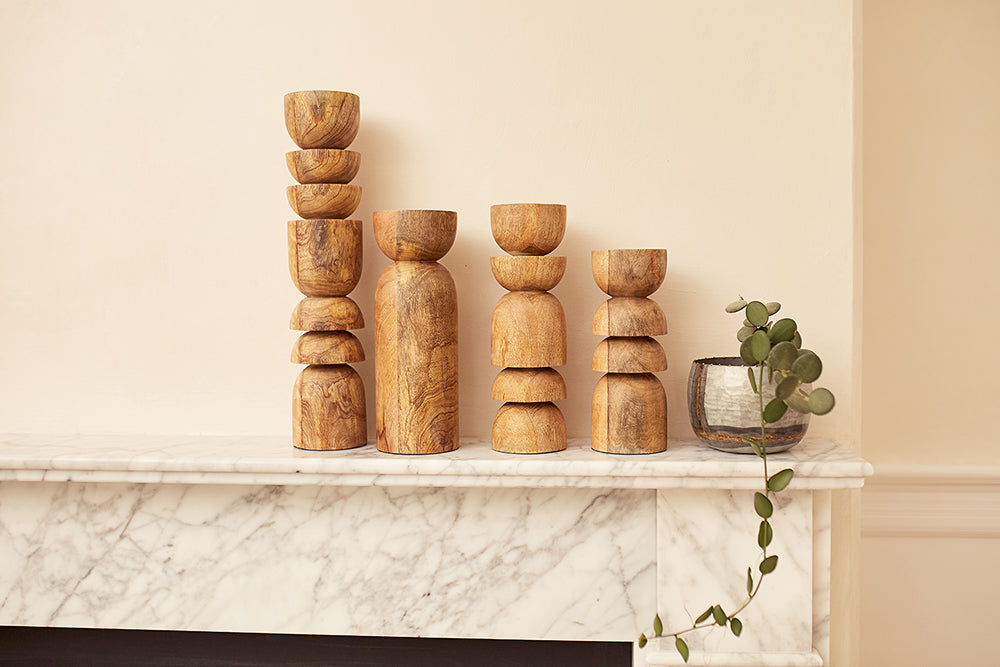 Alev Candle Holder | Natural