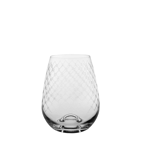 Stemless Fishnet Wine Glass Set 4