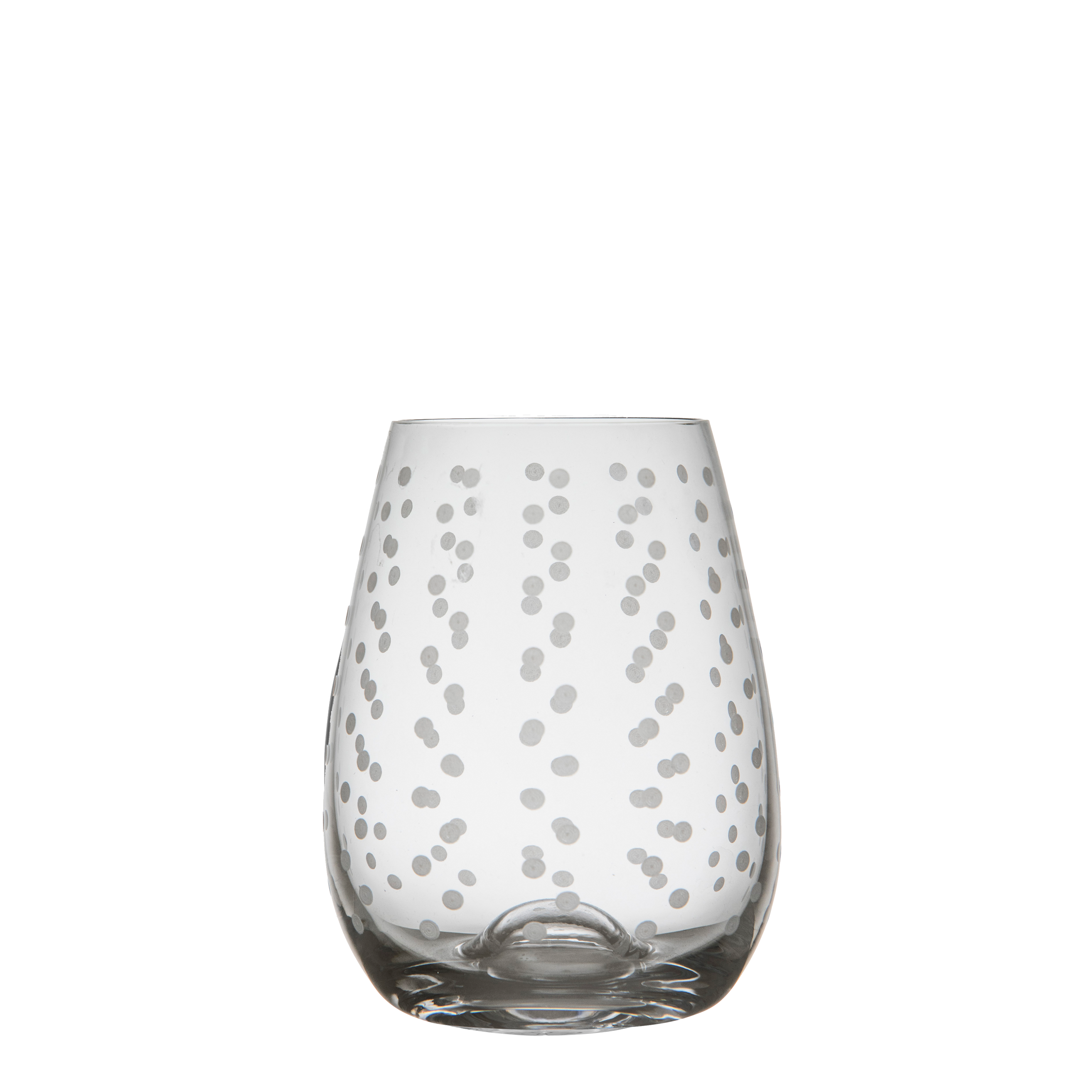 Dots Stemless Wine Glass 460ml