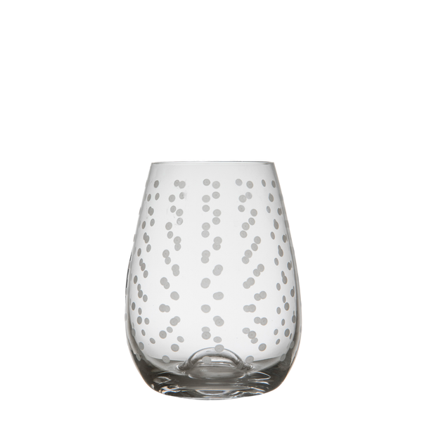 Dots Stemless Wine Glass 460ml