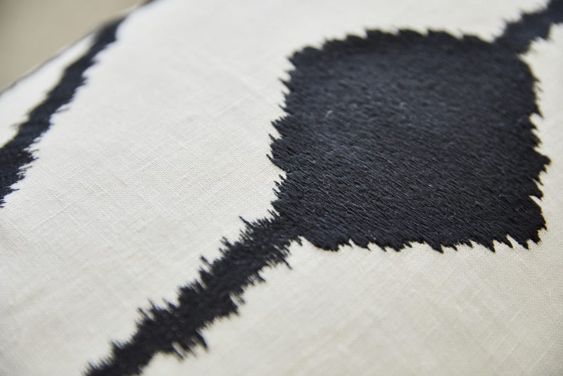 Bedouin Embroidered Linen Cushion