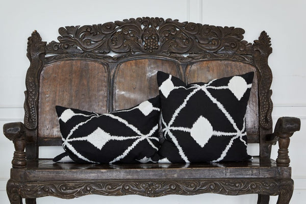 Bedouin Embroidered Linen Cushion