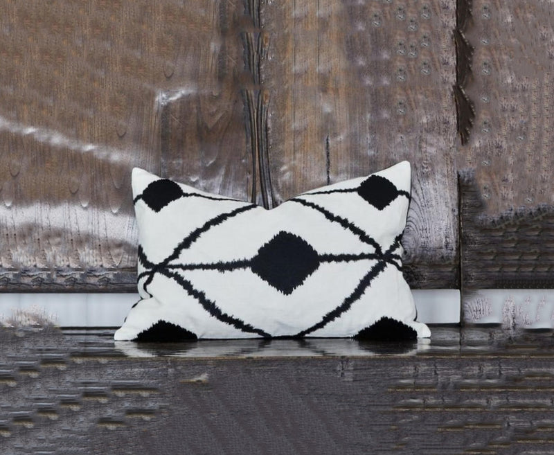 Bedouin Embroidered Linen Cushion