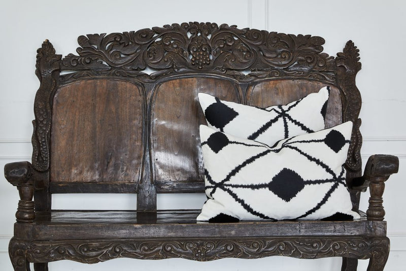 Bedouin Embroidered Linen Cushion