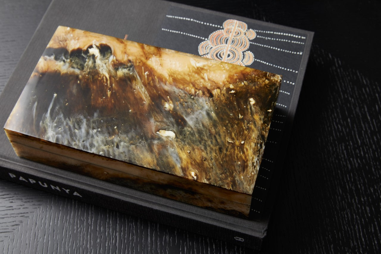 Safari Horn & Resin Square Box